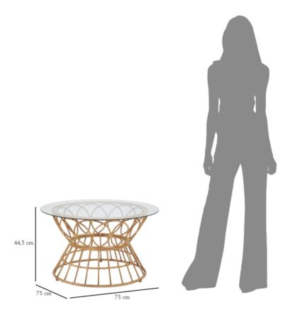 TAVOLO DA CAFFE' PANAMA CIRCLE CM Ø 75X44,5 - immagine 6