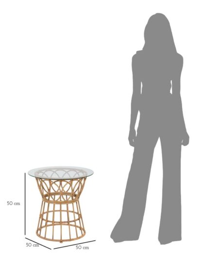 TAVOLO DA CAFFE' PANAMA CIRCLE CM Ø 50X50 - immagine 7