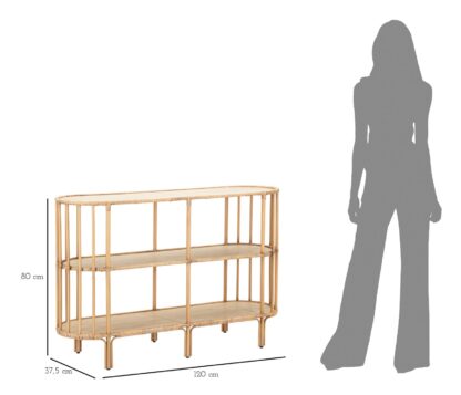 CONSOLE PANAMA 3 RIPIANI CM 120X37,5X80 - immagine 8