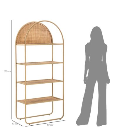 LIBRERIA PANAMA ROUND CM 80X40X180 - immagine 8