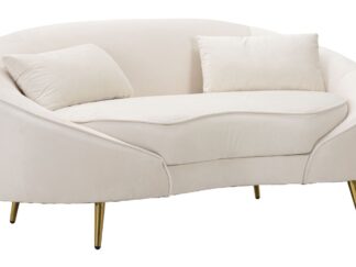 DIVANETTO 2 POSTI OSLO C/CUSCINI CREMA CM 148X84X68