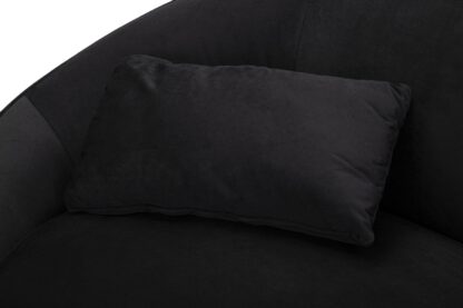 DIVANETTO 2 POSTI OSLO C/CUSCINI NERO CM 148X84X68 - immagine 7