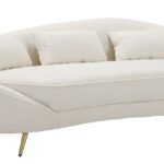 DIVANO 3 POSTI OSLO C/CUSCINI  CREMA CM 185X84X68