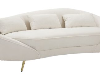 DIVANO 3 POSTI OSLO C/CUSCINI  CREMA CM 185X84X68