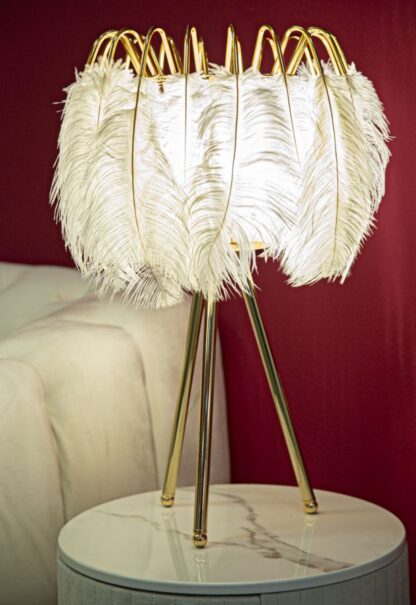 LAMPADA DA TAVOLO FEATHER STAND CM Ø 40X60 - immagine 5
