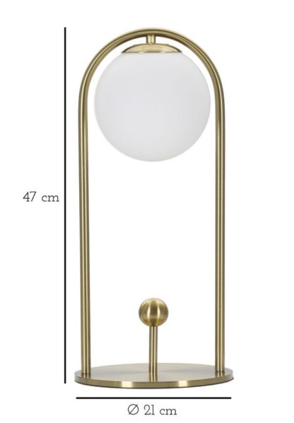 LAMPADA DA TAVOLO GLAMY ARC -A- CM Ø 21X47 - immagine 6