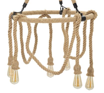 LAMPADARIO ROPE CIRCLE CM Ø 64x90 - immagine 2