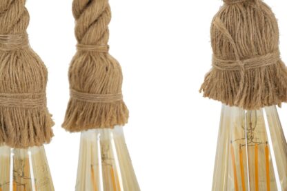 LAMPADARIO BAMBOO/ROPE CM 80X15X120 - immagine 4