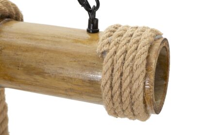 LAMPADARIO BAMBOO/ROPE CM 80X15X120 - immagine 5