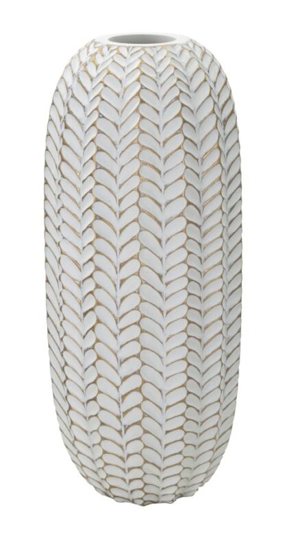 VASO RESINA LEAF CM Ø 18,5X46