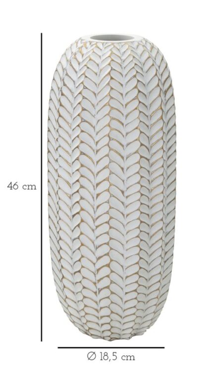 VASO RESINA LEAF CM Ø 18,5X46 - immagine 6