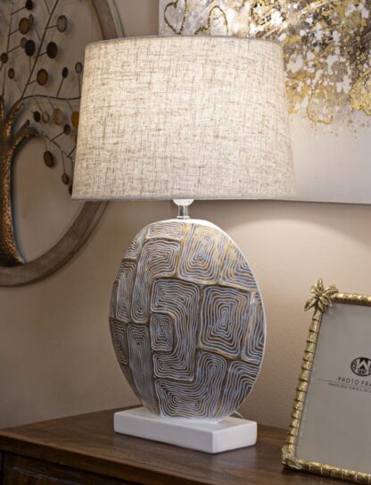 LAMPADA DA TAVOLO RESINA ECLIPS CM Ø 38X64 - immagine 6