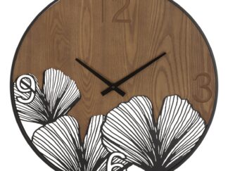 OROLOGIO DA MURO SUPER WOOD/LEAF CM Ø 60X2