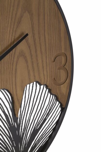 OROLOGIO DA MURO SUPER WOOD/LEAF CM Ø 60X2 - immagine 2