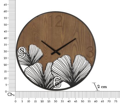 OROLOGIO DA MURO SUPER WOOD/LEAF CM Ø 60X2 - immagine 6