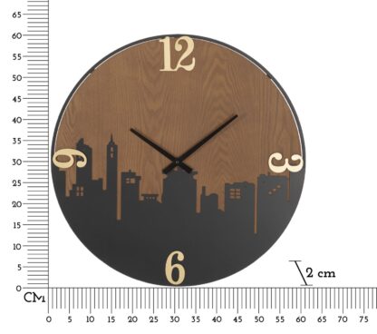 OROLOGIO DA MURO CITY CM Ø 60X2 - immagine 6