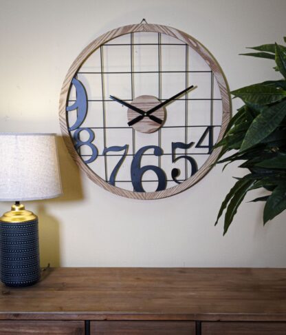 OROLOGIO DA MURO NUMBERS CM Ø 60X2,5 - immagine 5