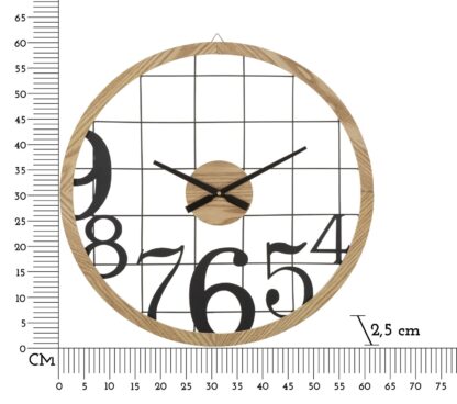 OROLOGIO DA MURO NUMBERS CM Ø 60X2,5 - immagine 6