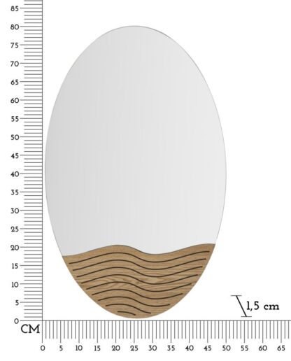 SPECCHIO DA MURO LINES CM 50X1,5X80 - immagine 6