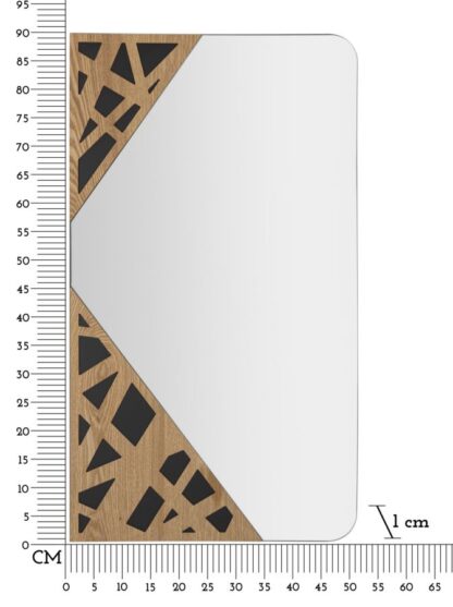SPECCHIO DA MURO ANGLE CM 50X1X90 - immagine 6
