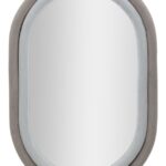 SPECCHIO DA MUTO ANTONY VELLUTO GRIGIO/MIX CM 60X4X90