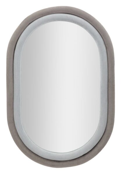 SPECCHIO DA MUTO ANTONY VELLUTO GRIGIO/MIX CM 60X4X90