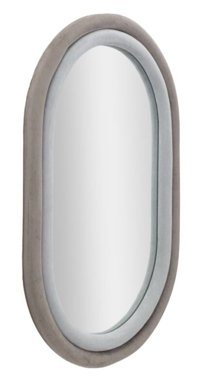 SPECCHIO DA MUTO ANTONY VELLUTO GRIGIO/MIX CM 60X4X90 - immagine 2