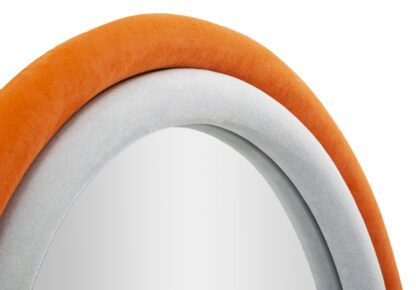 SPECCHIO DA MUTO ANTONY VELLUTO ARANCIO/MIX CM 60X4X90 - immagine 4
