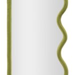 SPECCHIO DA MURO TOD VELLUTO VERDE CM 60X4X90