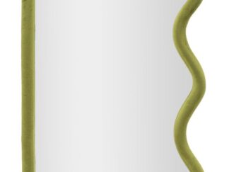 SPECCHIO DA MURO TOD VELLUTO VERDE CM 60X4X90