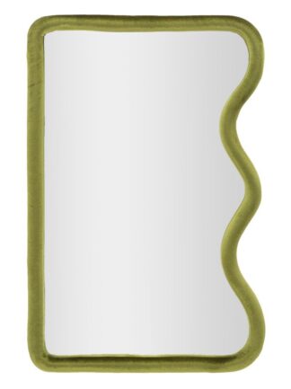 SPECCHIO DA MURO TOD VELLUTO VERDE CM 60X4X90