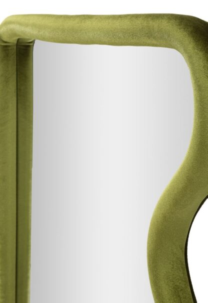 SPECCHIO DA MURO TOD VELLUTO VERDE CM 60X4X90 - immagine 4