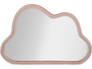 SPECCHIO DA MURO CLOUD VELLUTO ROSA CM 90X4X60