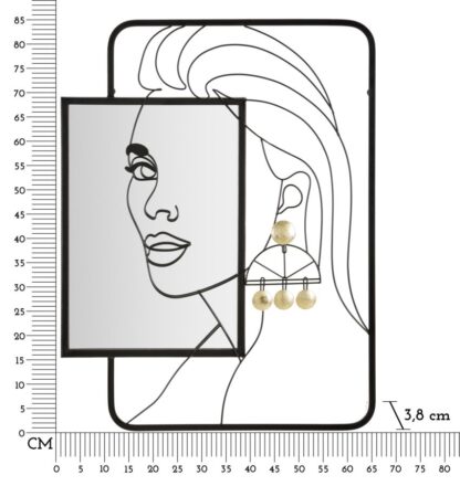SPECCHIO DA MURO ELEONOR CM 64,8X3,8X85 - immagine 6