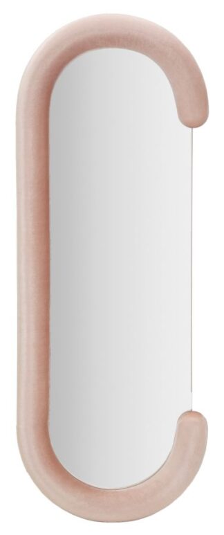 SPECCHIO DA MURO CHANTAL VELLUTO ROSA CM 60X7X160