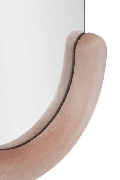 SPECCHIO DA MURO CHANTAL VELLUTO ROSA CM 60X7X160 - immagine 3