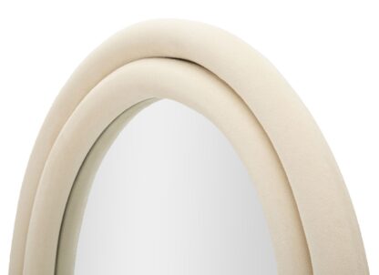 SPECCHIO DA MURO CLOE VELLUTO CREMA CM 60X4X160 - immagine 4
