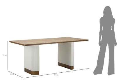 TAVOLO DA PRANZO TOLOSA CM 180X90X76 - immagine 9
