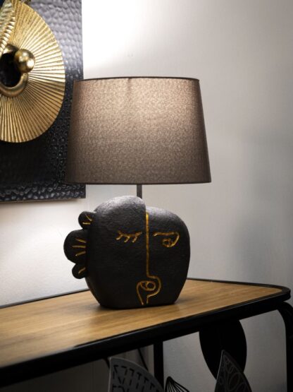 LAMPADA DA TAVOLO TRIBAL -B- CM Ø 27,5X39,5 - immagine 5
