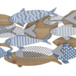 PANNELLO DA MURO FISH SEA CM 91X3X33,5