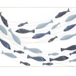 PANNELLO DA MURO PESCI CM 96,5X1,5X61