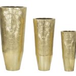 P/VASI GOLDELY TRIS CM Ø 50,8X114,9-40X92,7-29,8X70,5 stile GLAM