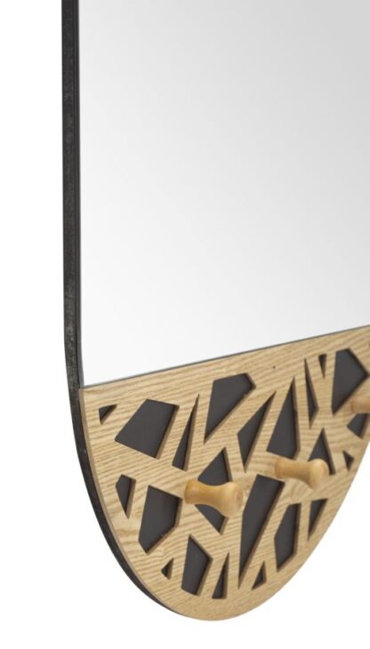 SPECCHIO DA MURO C/APP-ABITI CARV CM 60X5,3X90 - immagine 3