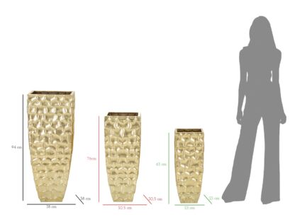 P/VASI GLODY TRIS CM 38X38X94-30,5X30,5X76-
23x23x63 - immagine 7