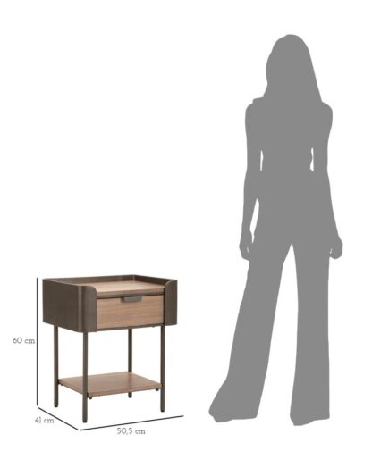 COMODINO TORONTO CM 50,5X41X60 - immagine 9