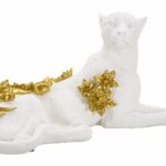 LEOPARDO WHITE/GOLD CM 53X21,5X24