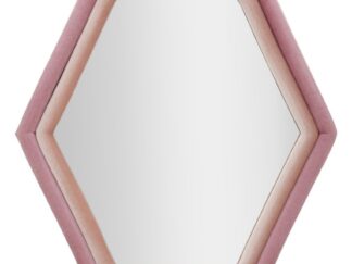 SPECCHIO DA MURO TONY VELLUTO ROSA/MIX CM 75X4X80
