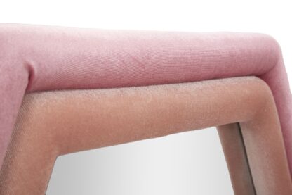 SPECCHIO DA MURO TONY VELLUTO ROSA/MIX CM 75X4X80 - immagine 4