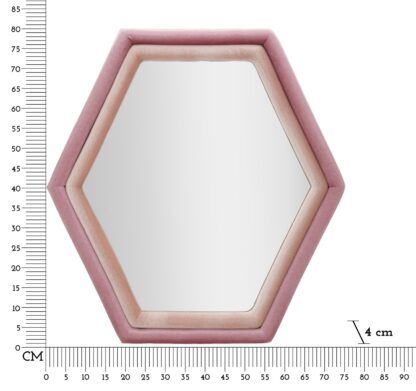 SPECCHIO DA MURO TONY VELLUTO ROSA/MIX CM 75X4X80 - immagine 6