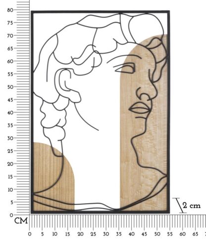 PANNELLO DA MURO DAVID -B- CM 55X2X80 - immagine 6
